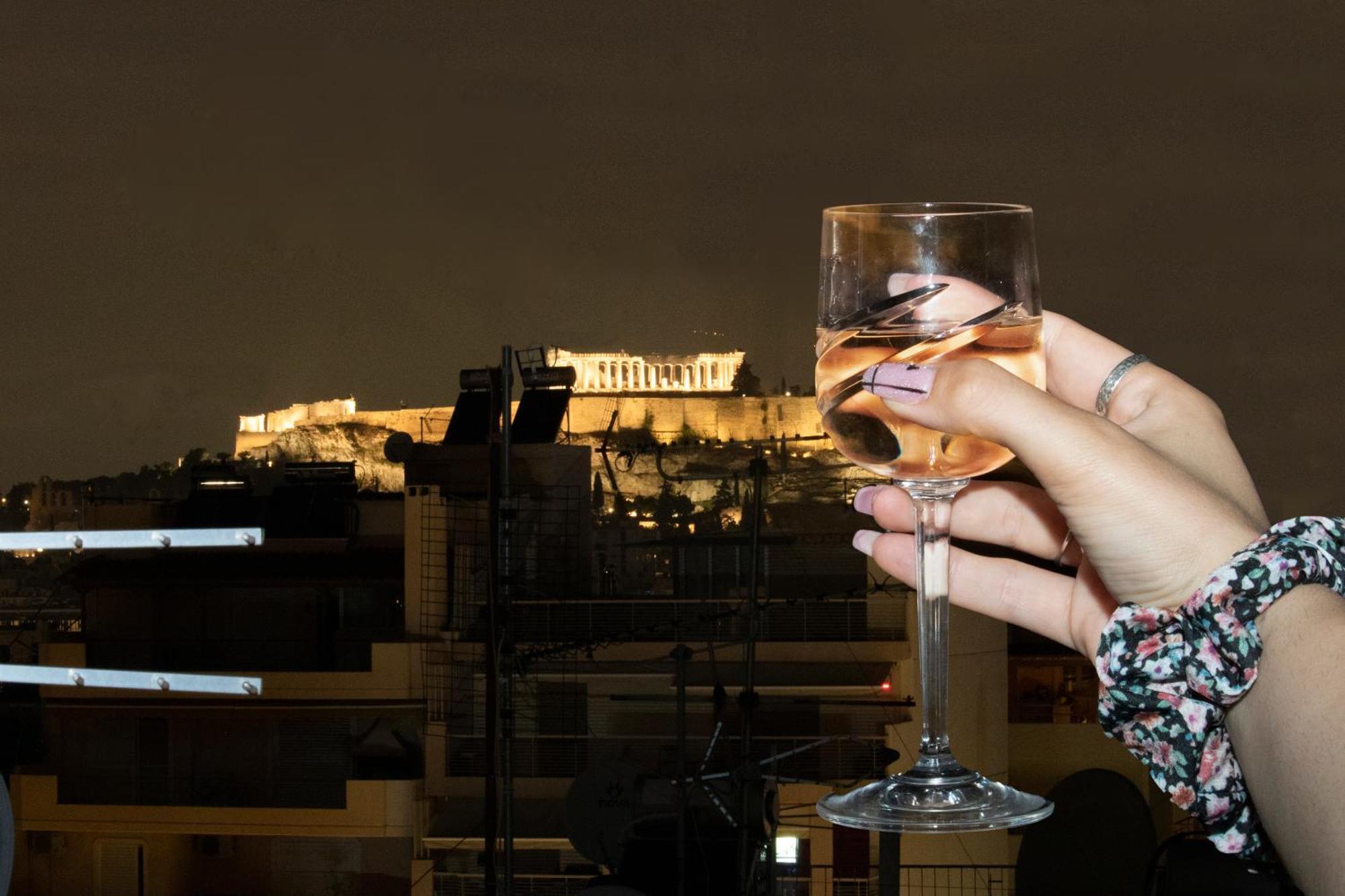 شقة Acropolis Rooftop View, 200M From Neos Kosmos Metro Station أثينا المظهر الخارجي الصورة