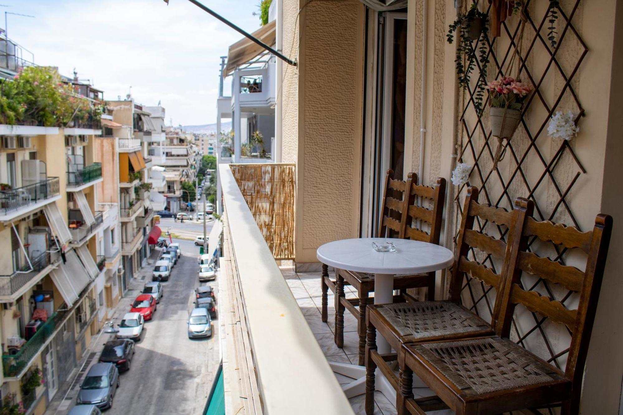 شقة Acropolis Rooftop View, 200M From Neos Kosmos Metro Station أثينا المظهر الخارجي الصورة